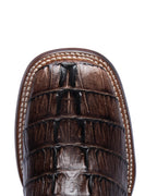 JP Western Boots - Brown Coco Cola Texture Embossed