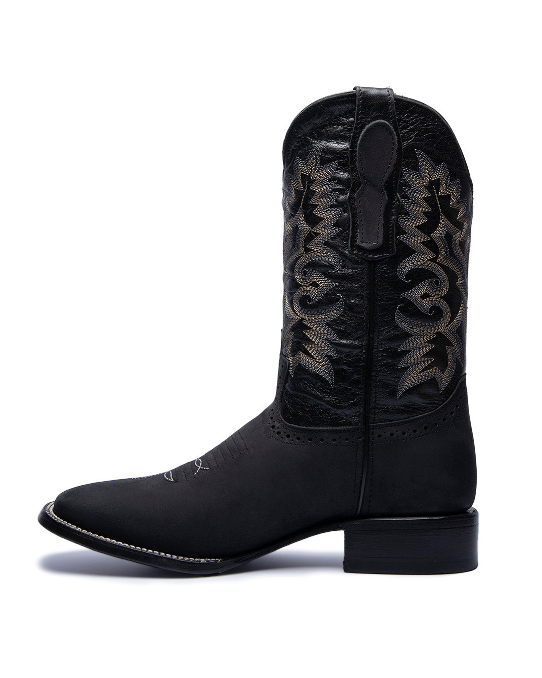 JP Western Boots - Full Black Creazy 400