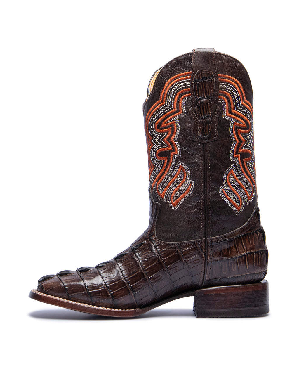 JP Western Boots - Brown Coco Cola Texture Embossed