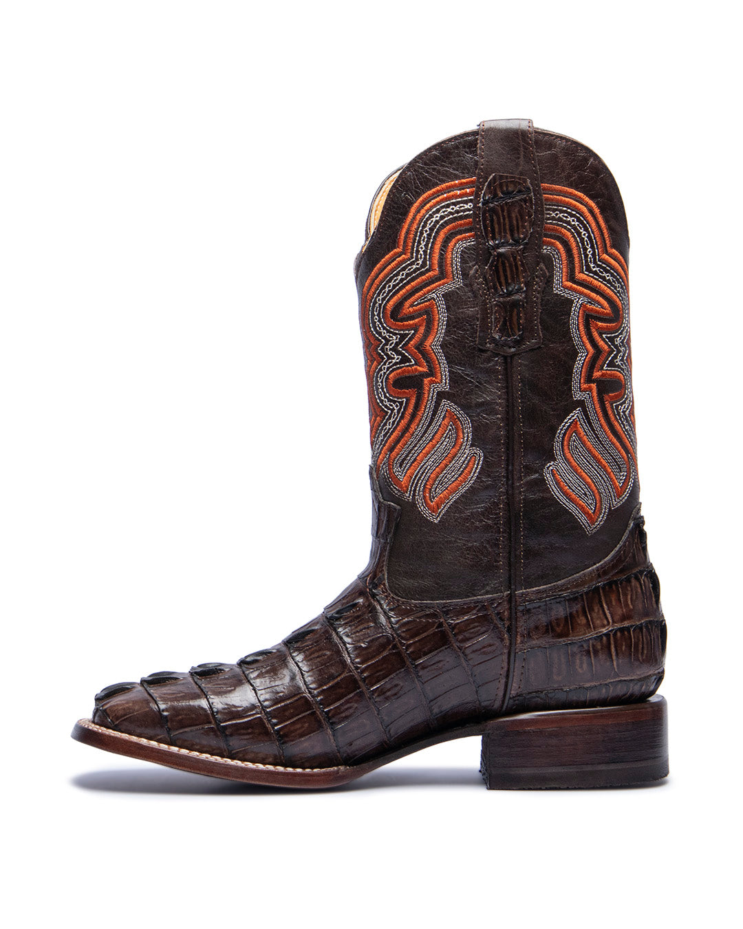 JP Western Boots - Brown Coco Cola Texture Embossed