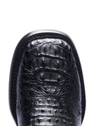 JP Western Boots - Black Nuca Texture Embossed