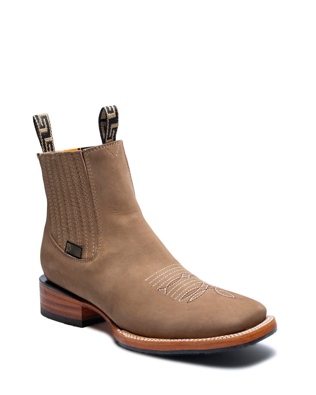 JP Western Dress Boots / Sand Nobuck
