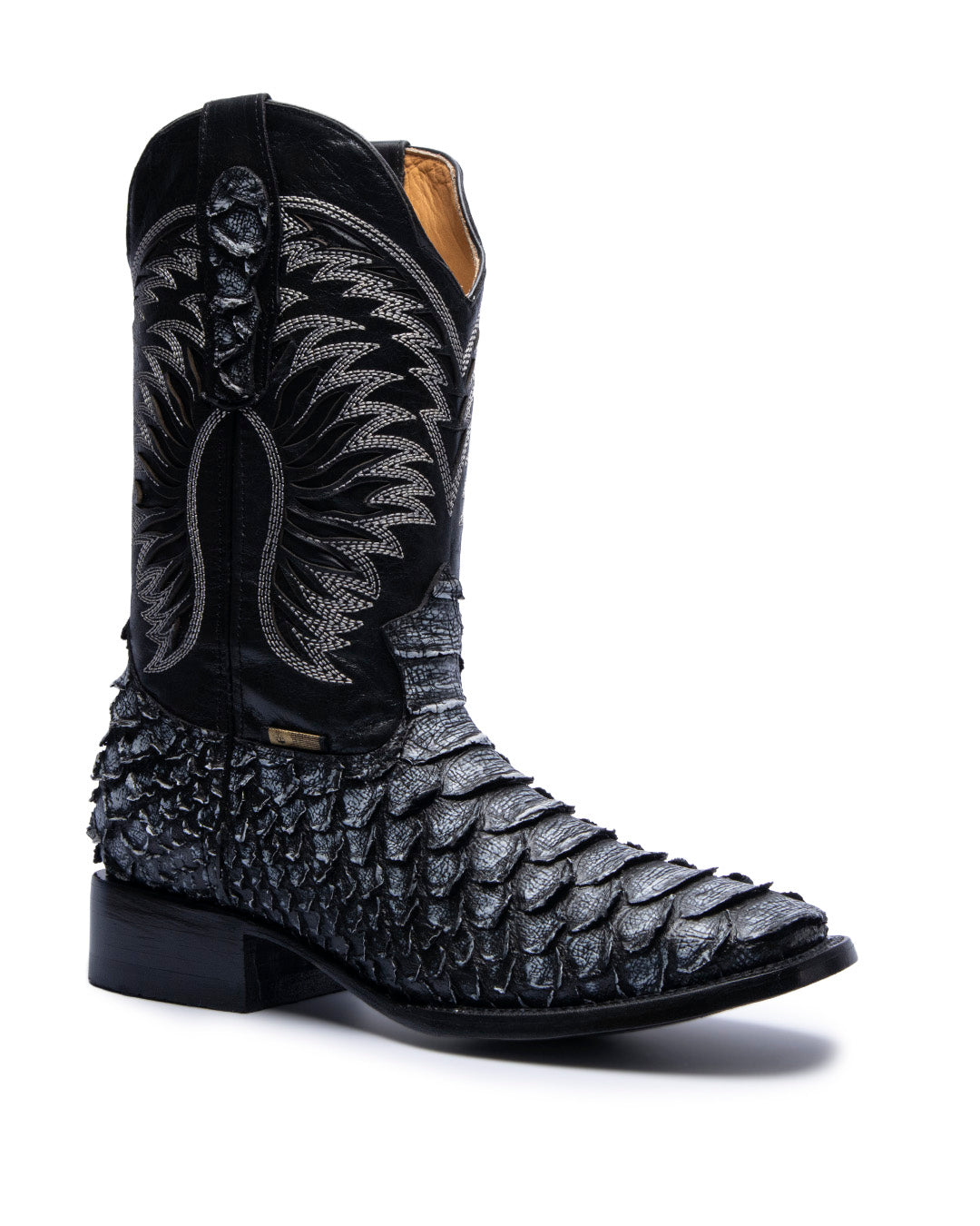 JP Western Boots - Ceniza Python Embossed