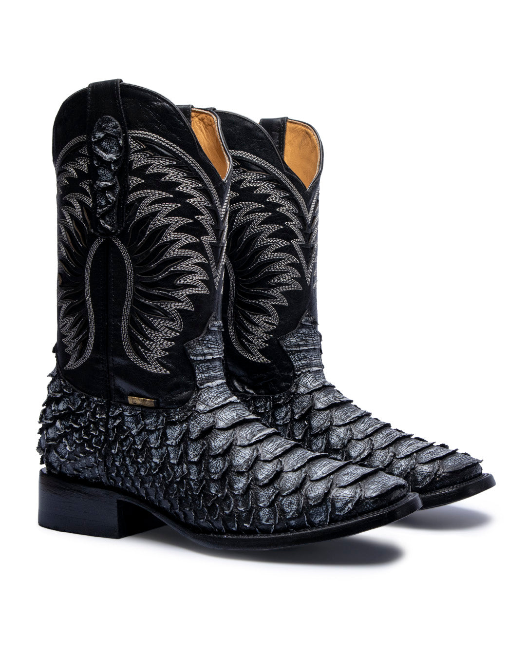 JP Western Boots - Ceniza Python Embossed