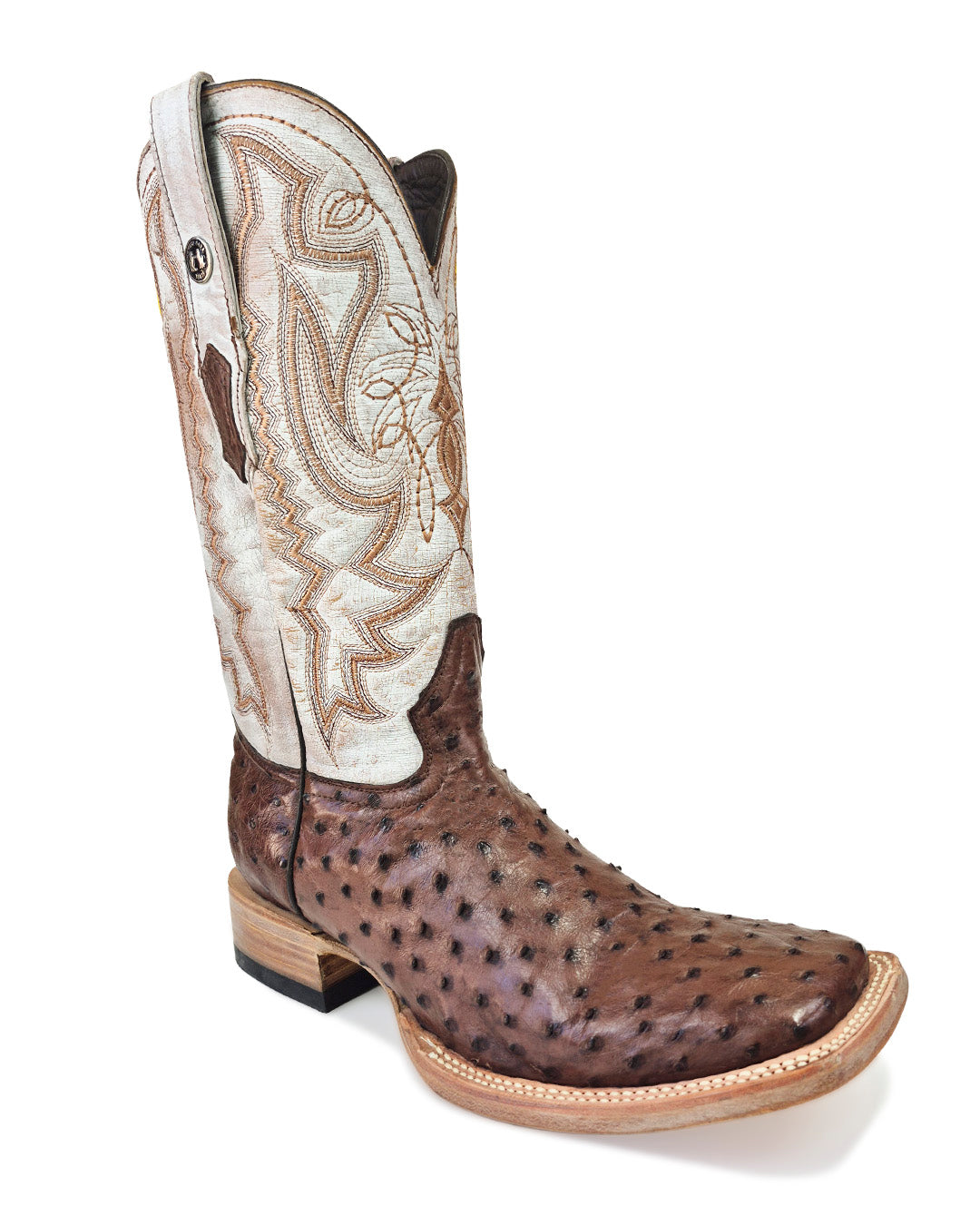 JP Western Boots - Ave Original Café Blanco