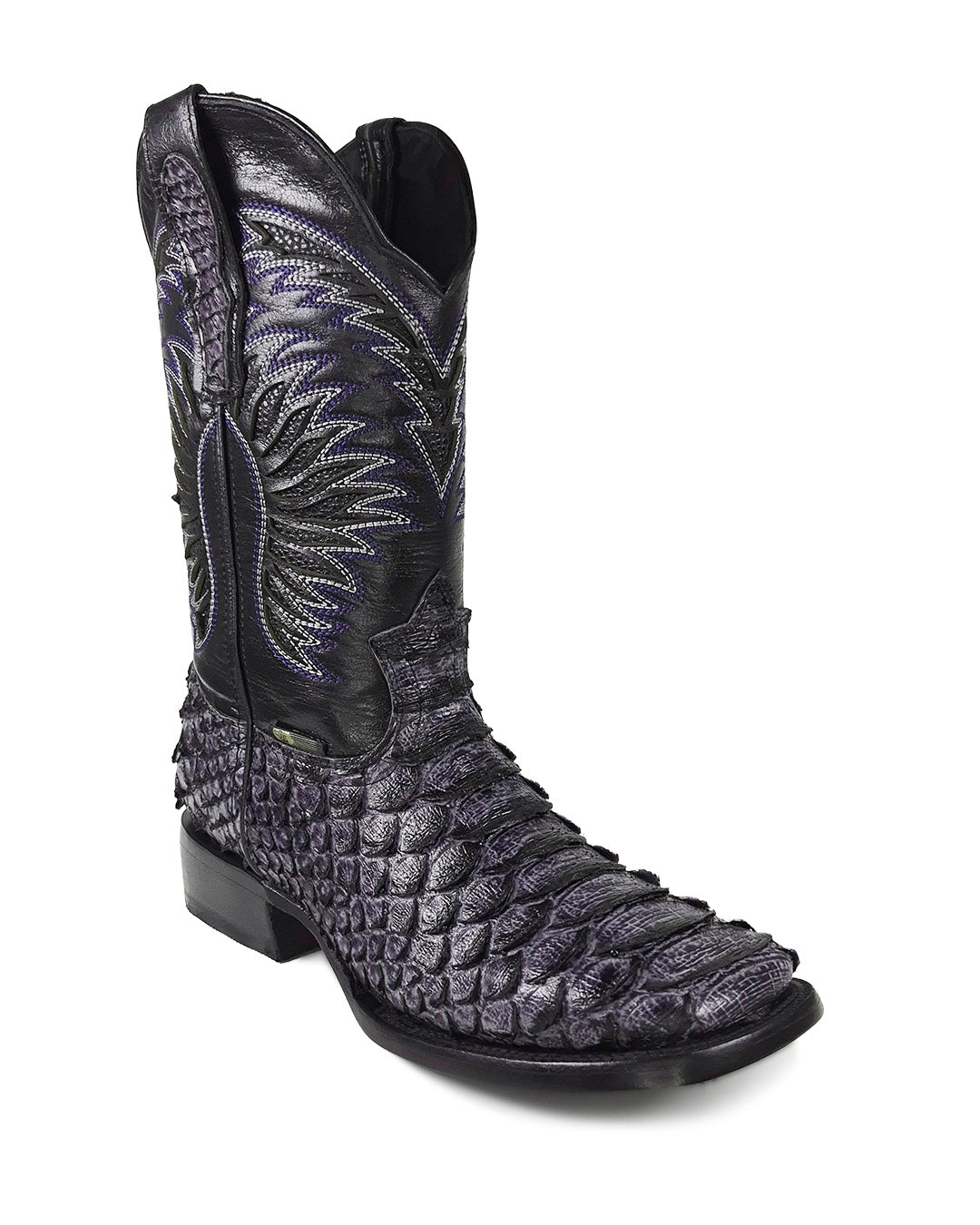 JP Western Boots - Purple Grey Python