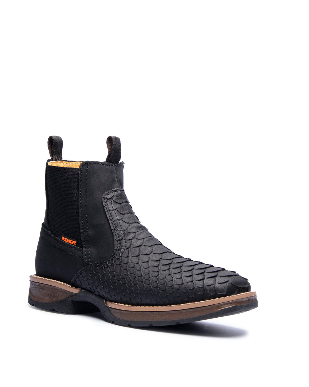 W. Ranger Botín Black Python Embossed