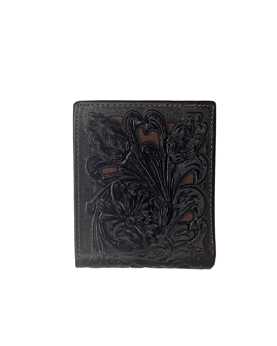 Cartera Floral Negra