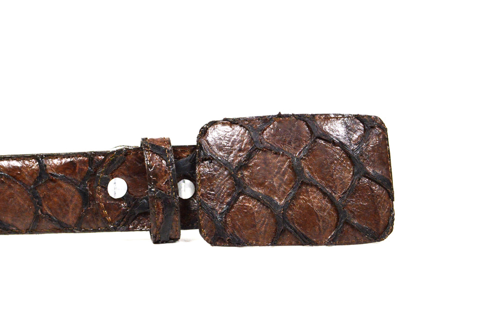 Cinturón P1rarucu Embossed Café