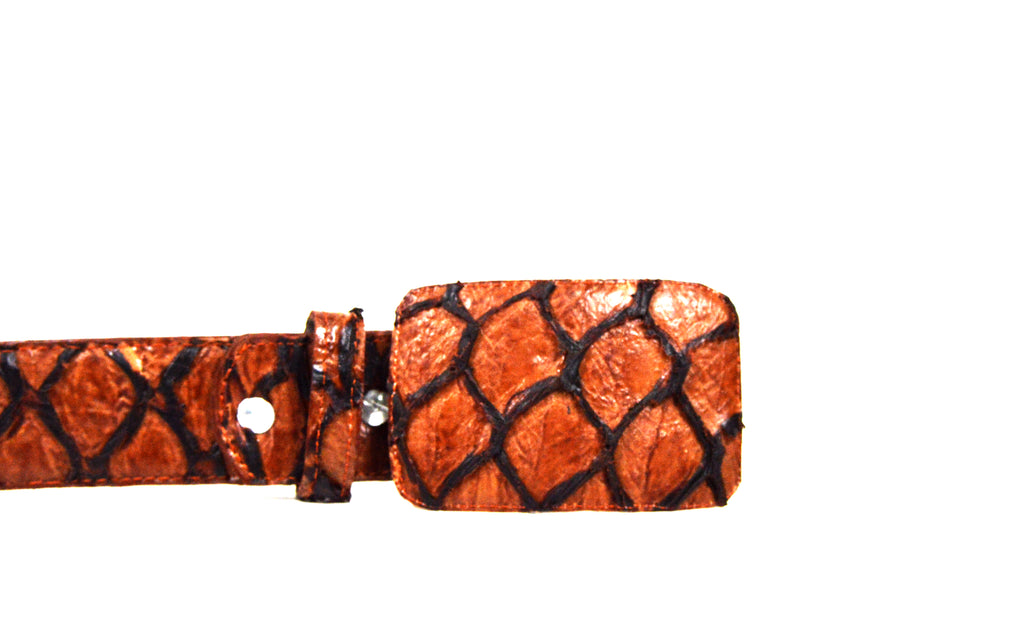 Cinturón P1arucu Embossed Shedron