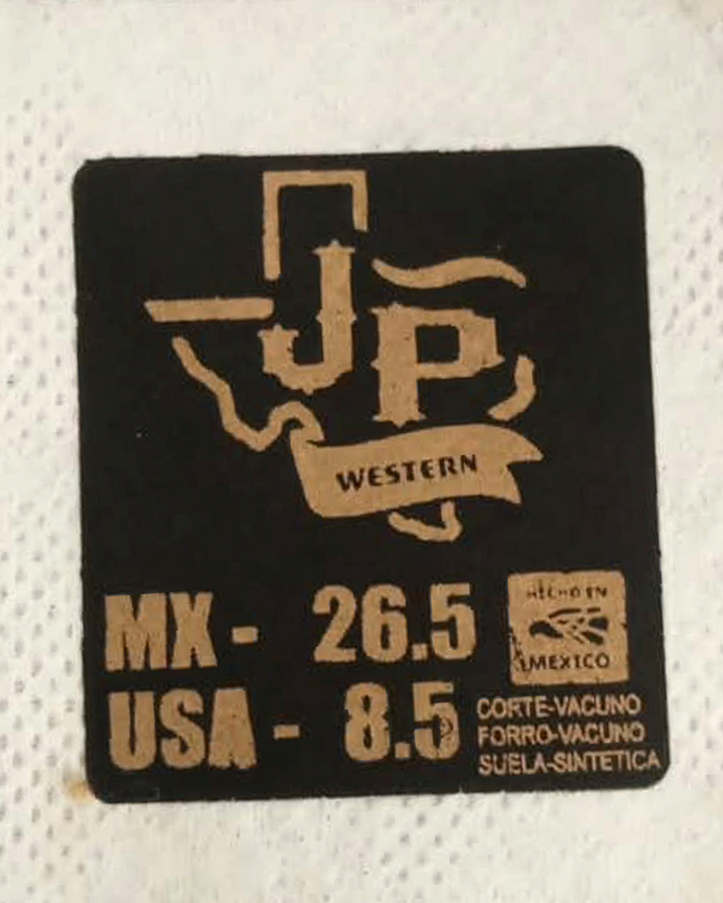 JP Western Boots / Black Texture S 1138