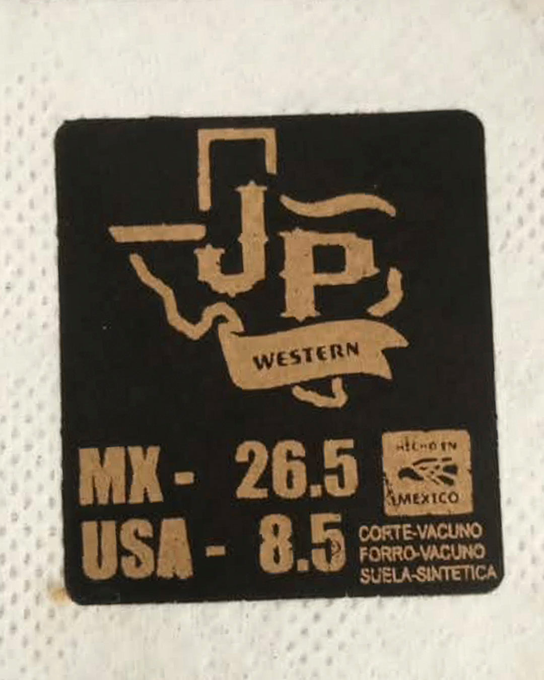 JP Western Boots / Black Texture S 1138