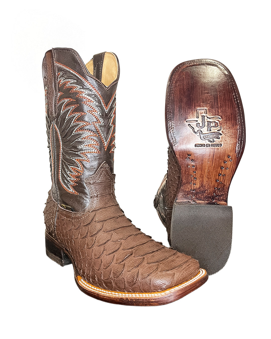 JP Western Boots - Moka Python