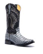 JP Western Boots - Bovine Leather Cowboy Boots with Textured Finish