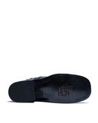 JP Western Boots - Black PlRARUCU Print Embossed