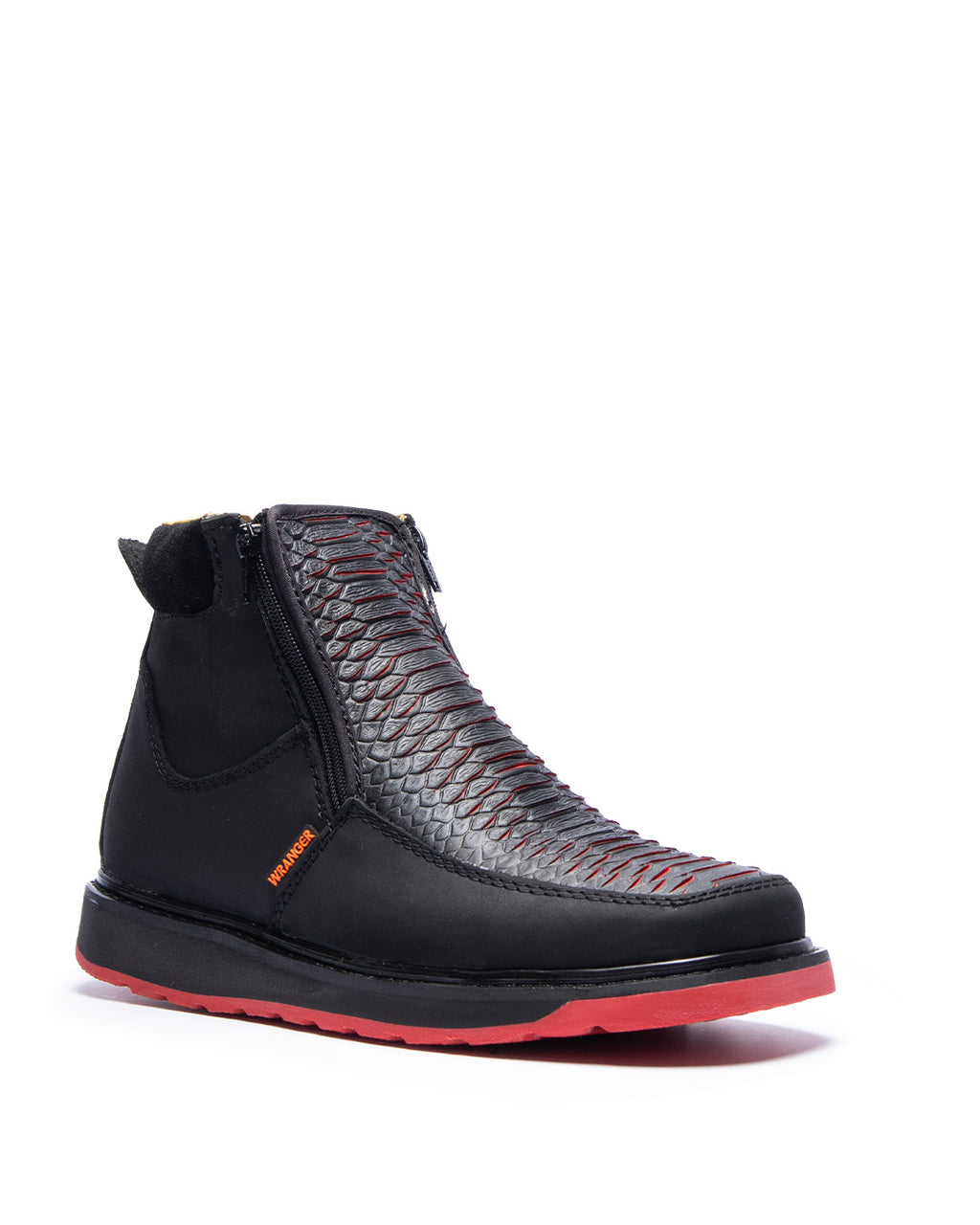JP Western Boots / Black Texture S 1138