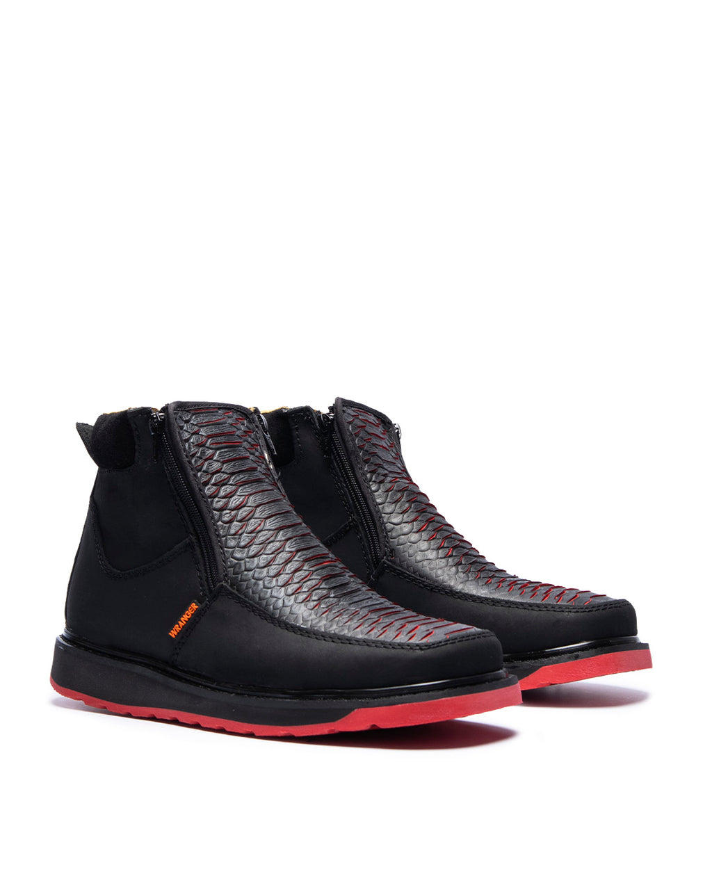 JP Western Boots / Black Texture S 1138
