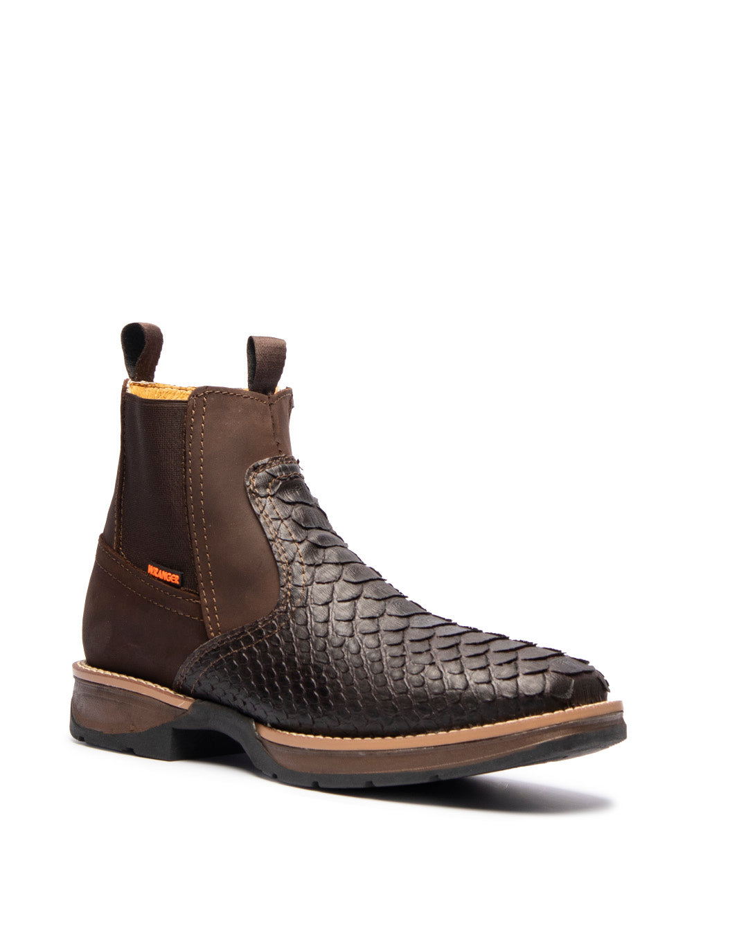 W. Ranger Botín Brown Python Embossed